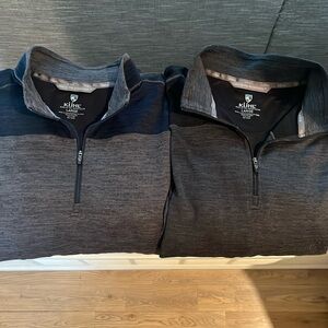 Two Kuhl light weight sweaters zip neck